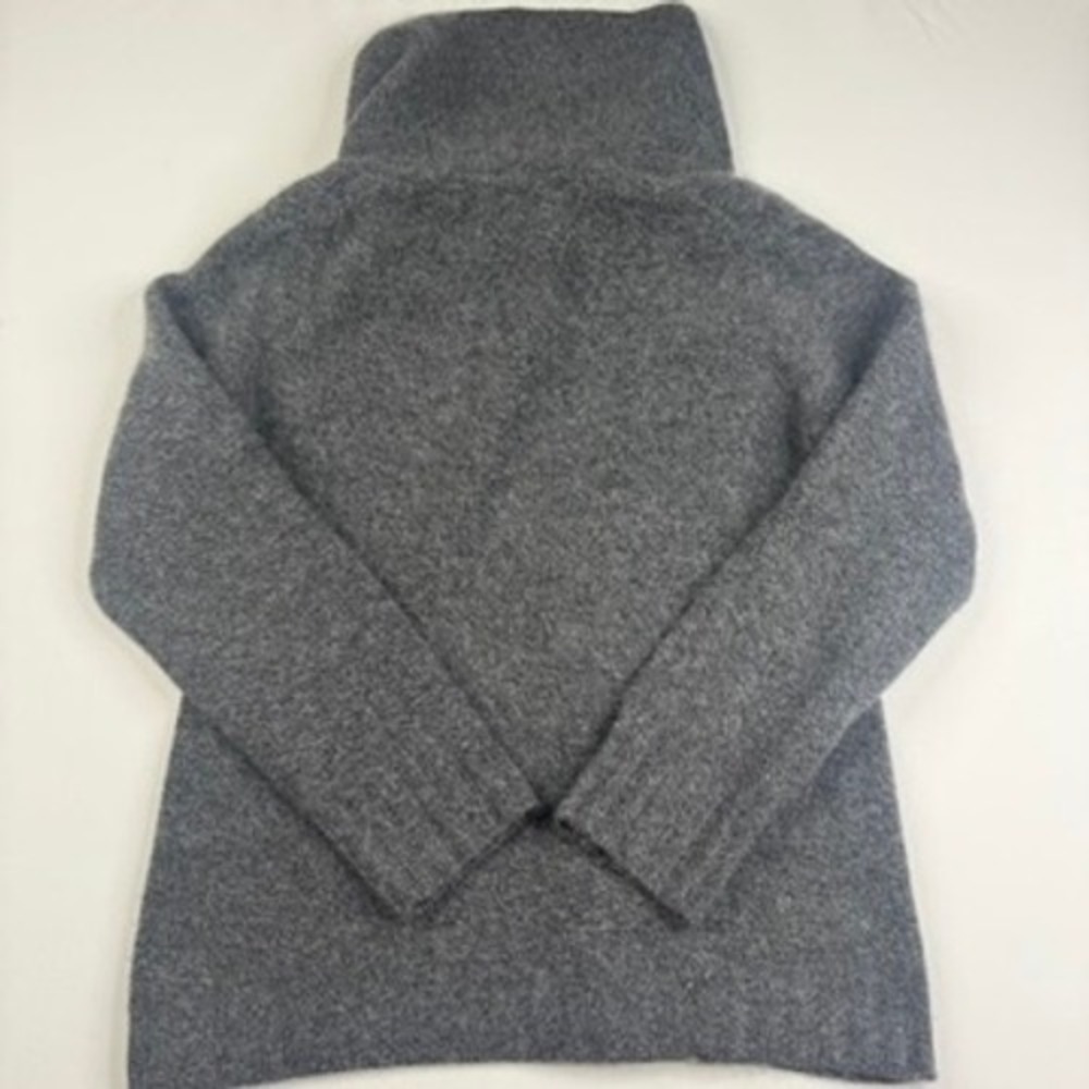 McDuff Women's Gray 100% Cashmere Cowl Neck Cable Knit Sweater Size Medium - Picture 4 of 6